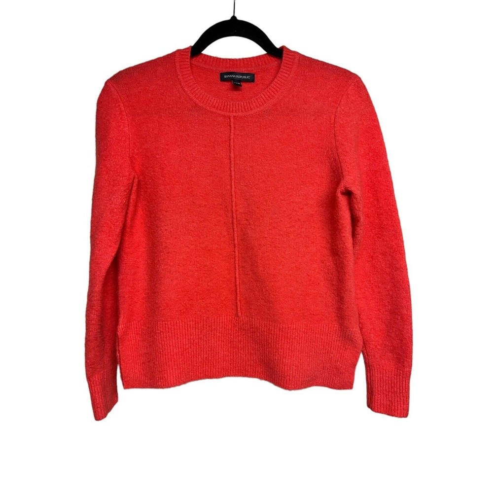 Banana Republic Stretch‎ Merino Orange Sweater Women’s Size XXS